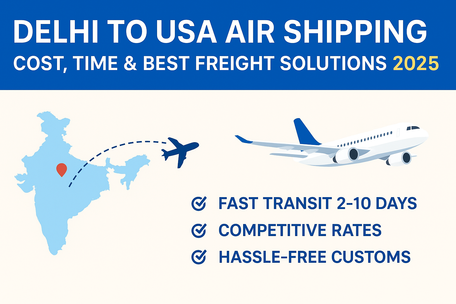 Delhi-to-usa-air-shipping-cost